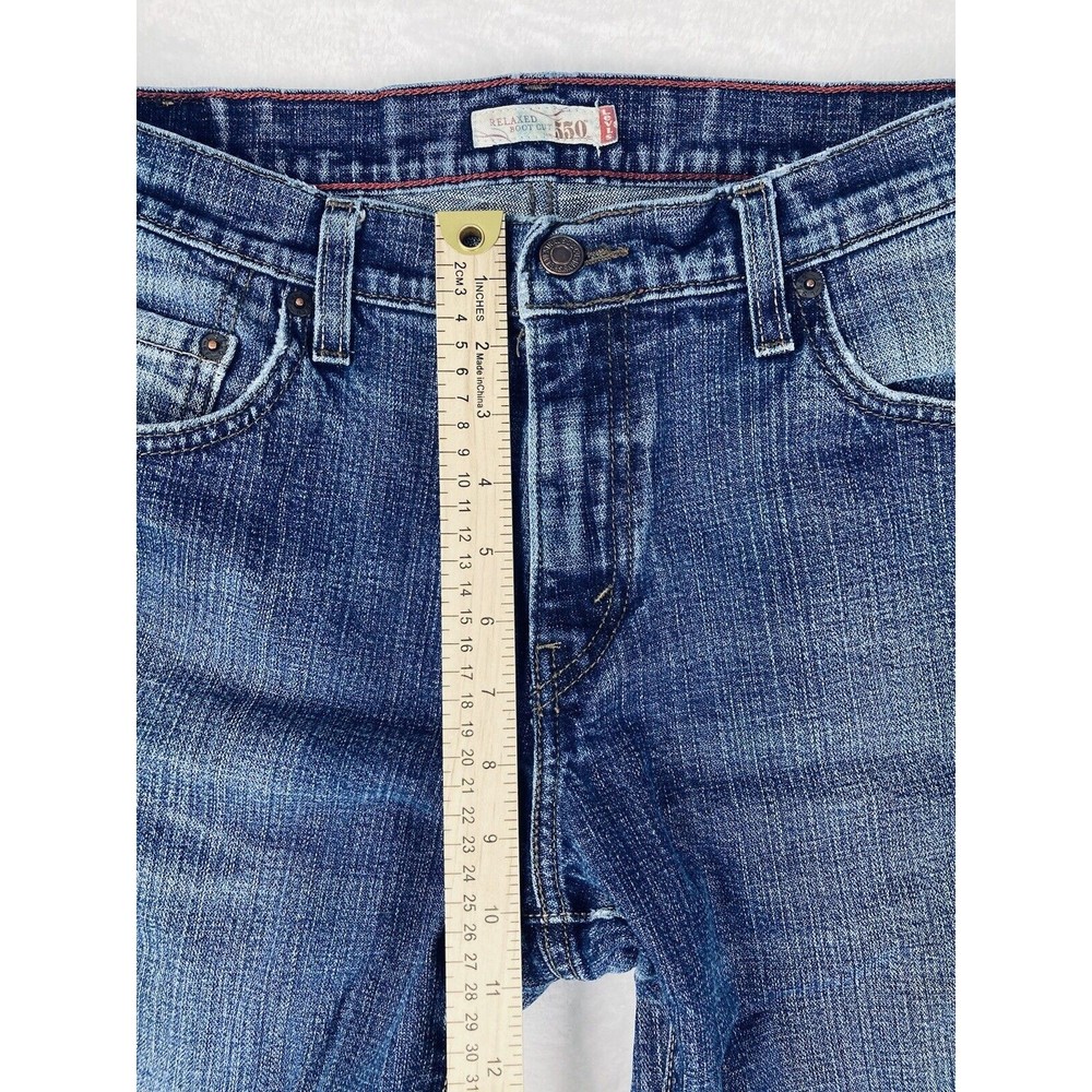 Levi's 550 Classic Relaxed Relaxed Boot Cut Womens Jeans Size 12S - Picture 9 of 16